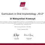 Curriculum in oral implantology